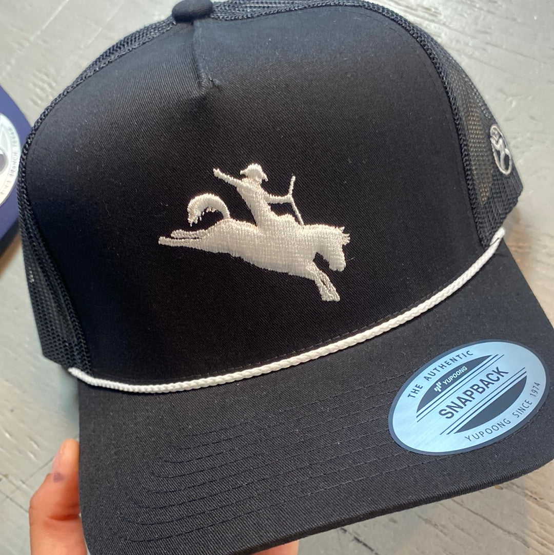 Roughy Black/White SnapBack Hat