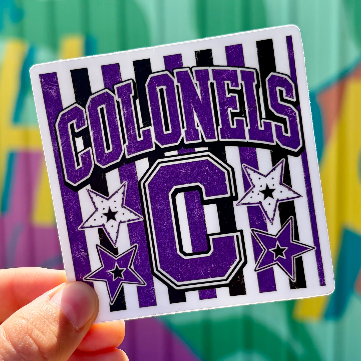 Colonels Stripes & Stars Sticker