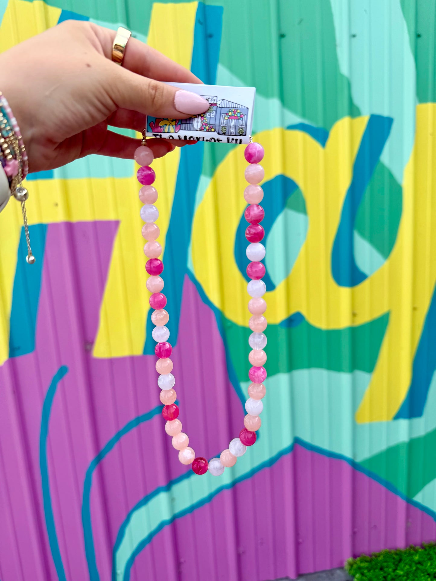 Gemstone Beaded Necklace - Sorbet