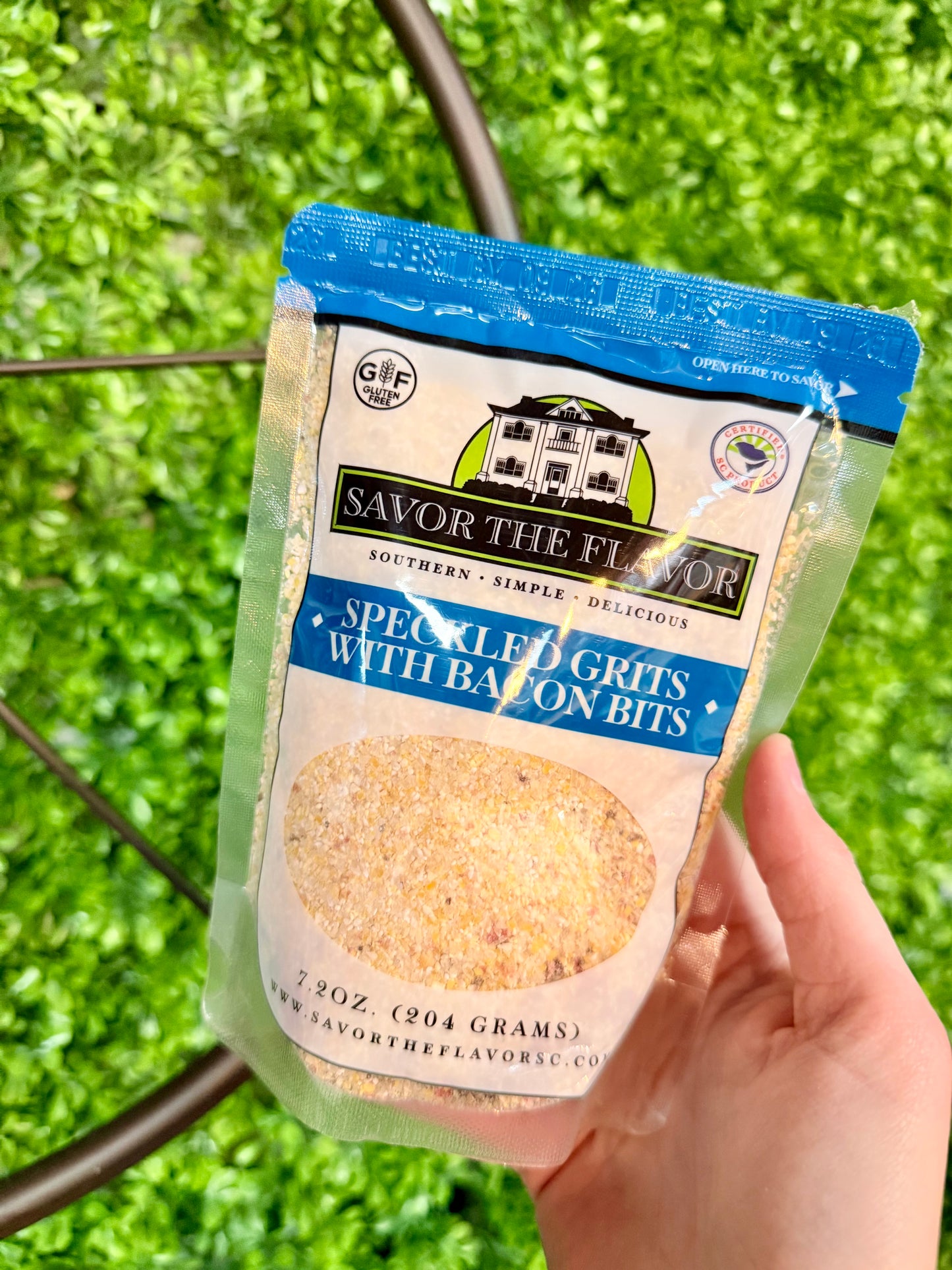 Savor The Flavor - Speckled Grits With Bacon Bits