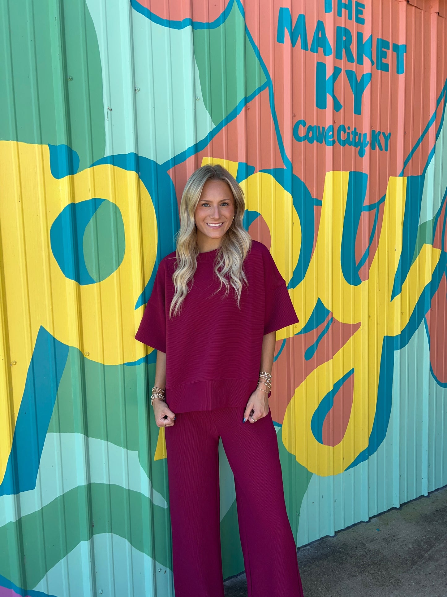 On The Go Cabernet Matching Set