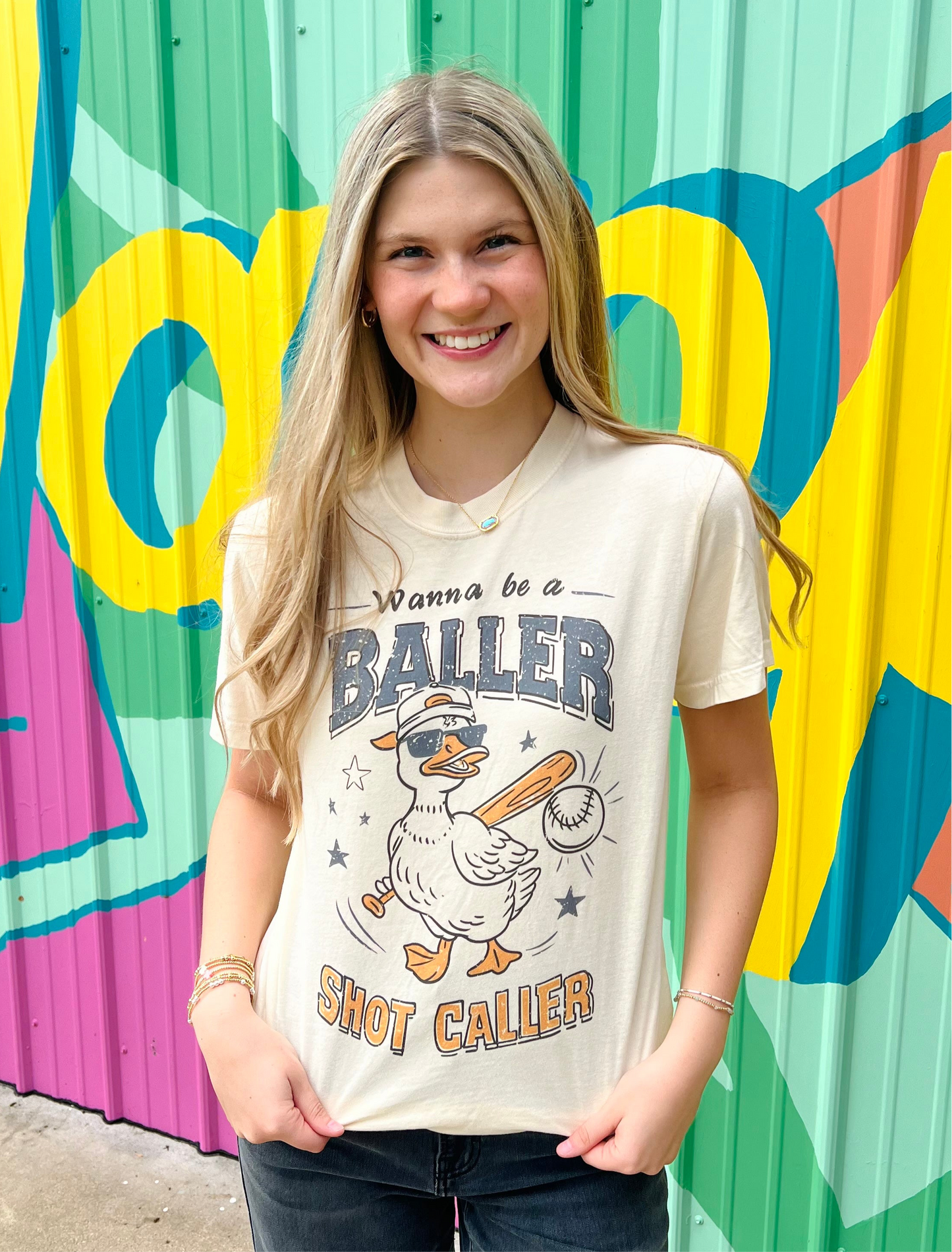 Baller Shot Caller Duck Comfort Colors Tee