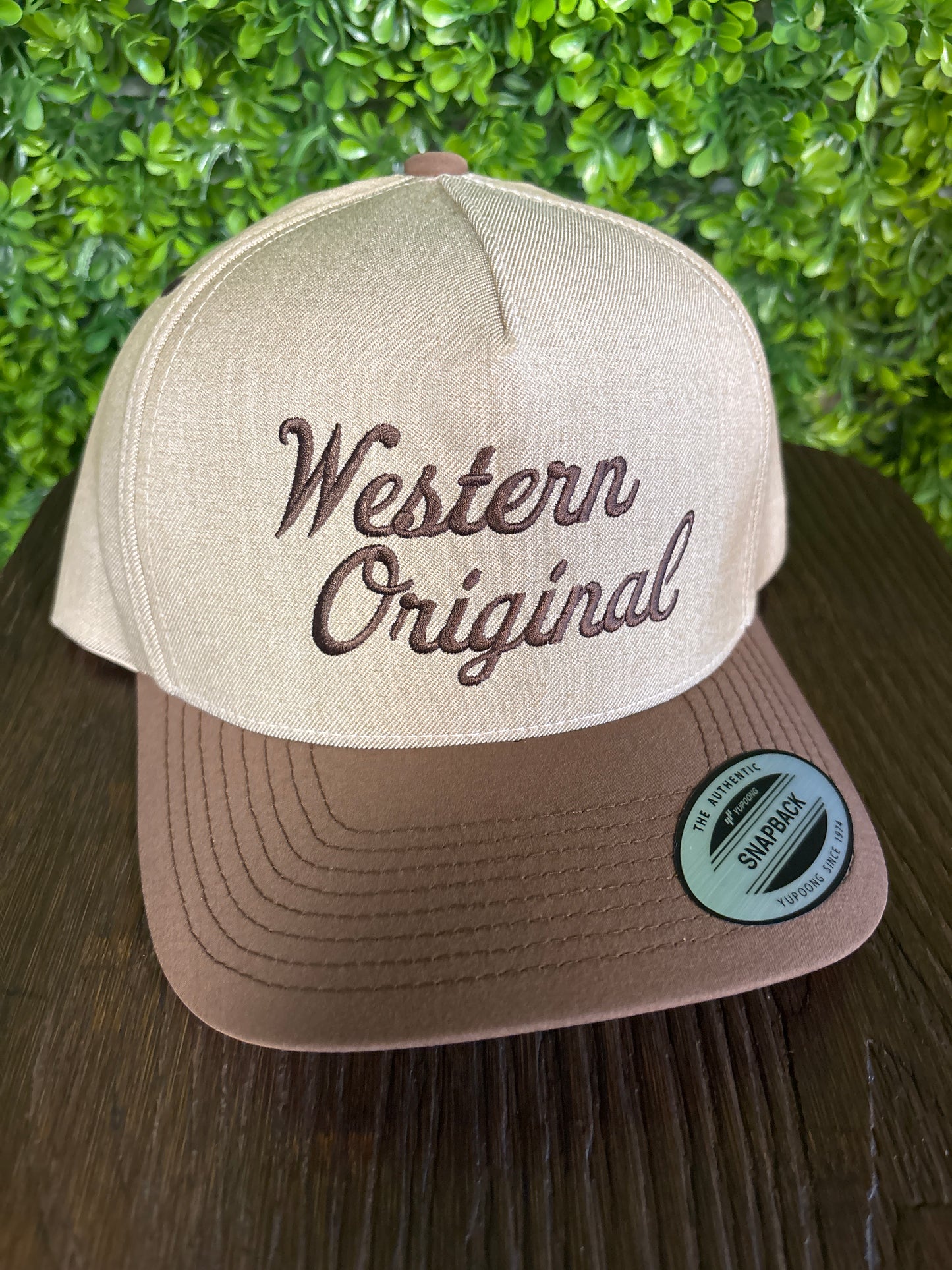 Western OG Trucker Hat- Tan/Brown