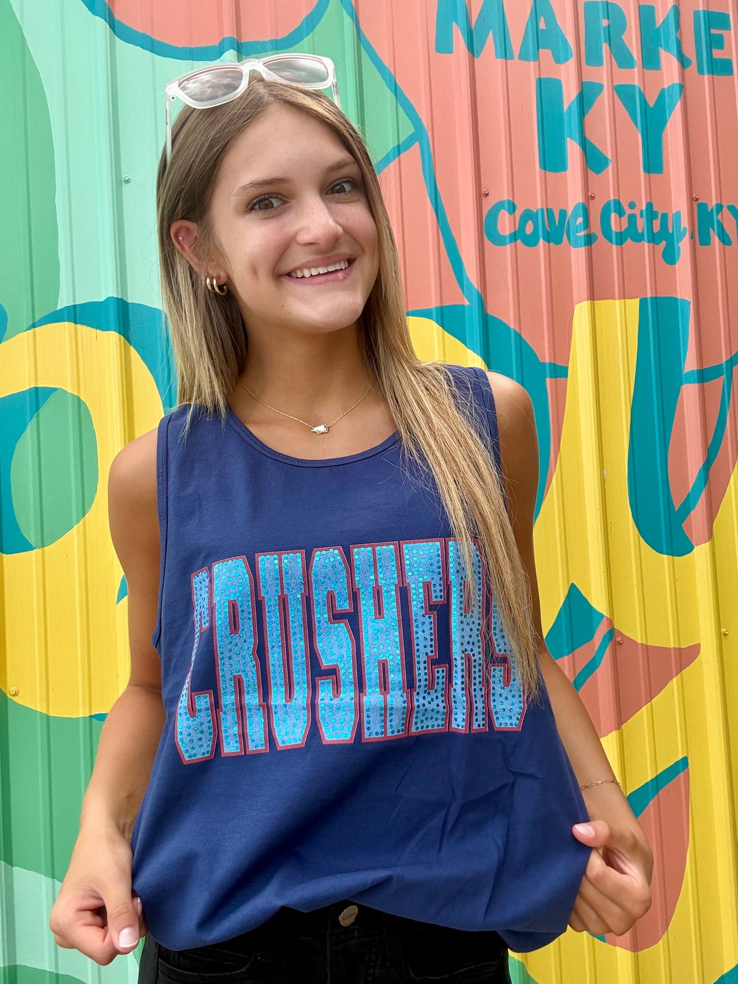 Crushers Spangled Comfort Colors Tank