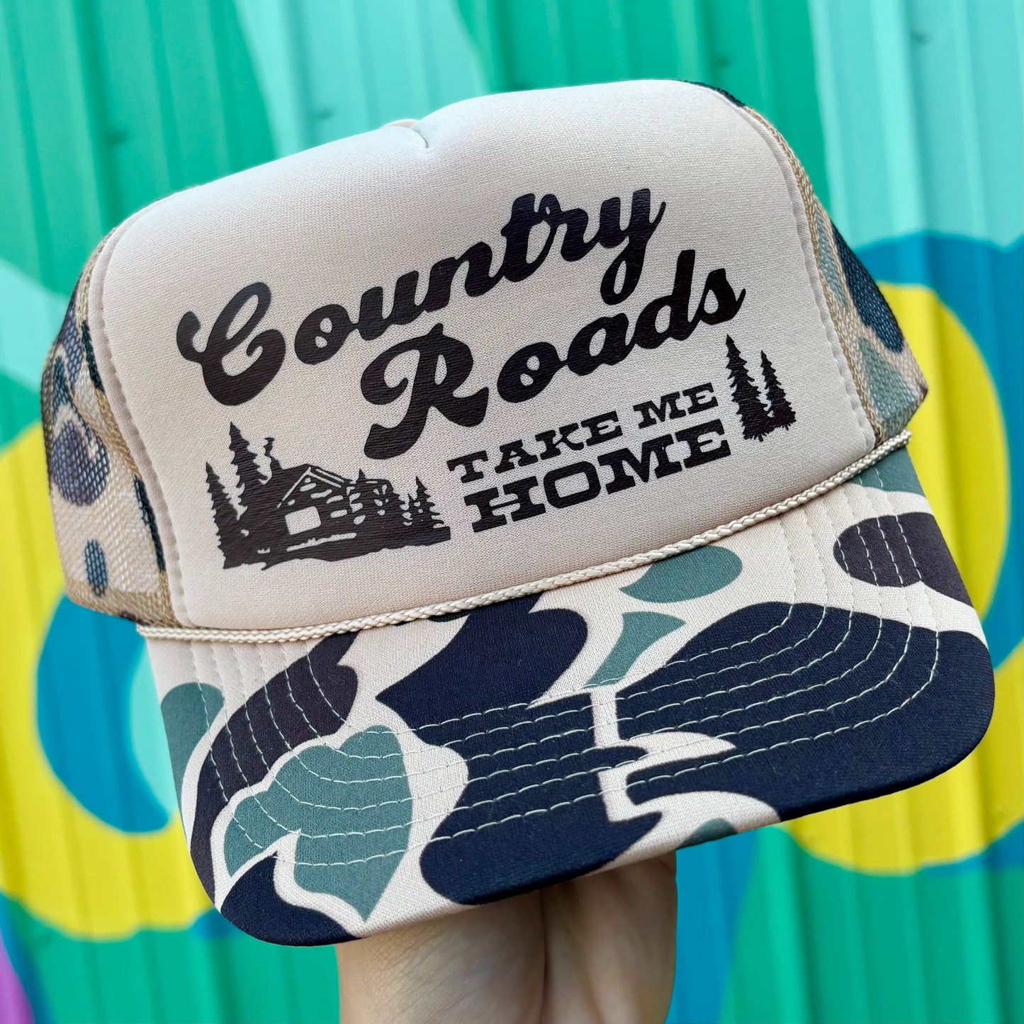 Country Roads Take Me Home Trucker Hat