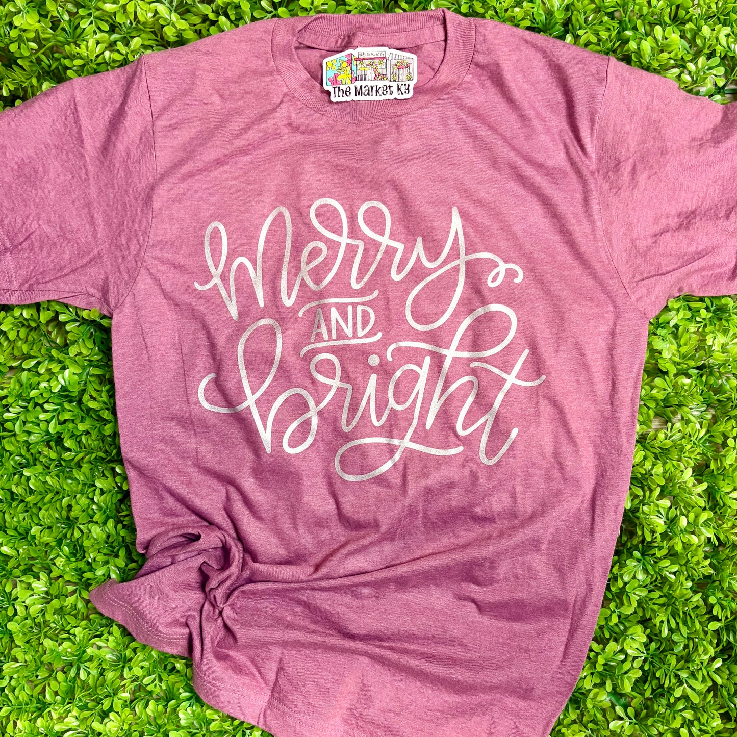 Merry & Bright Metallic Ink Tee