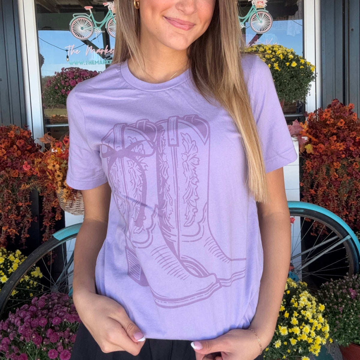 Purple Boots Tee
