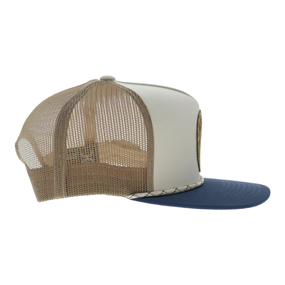 Hooey Spur Trucker Snapback Hat - Cream/Tan
