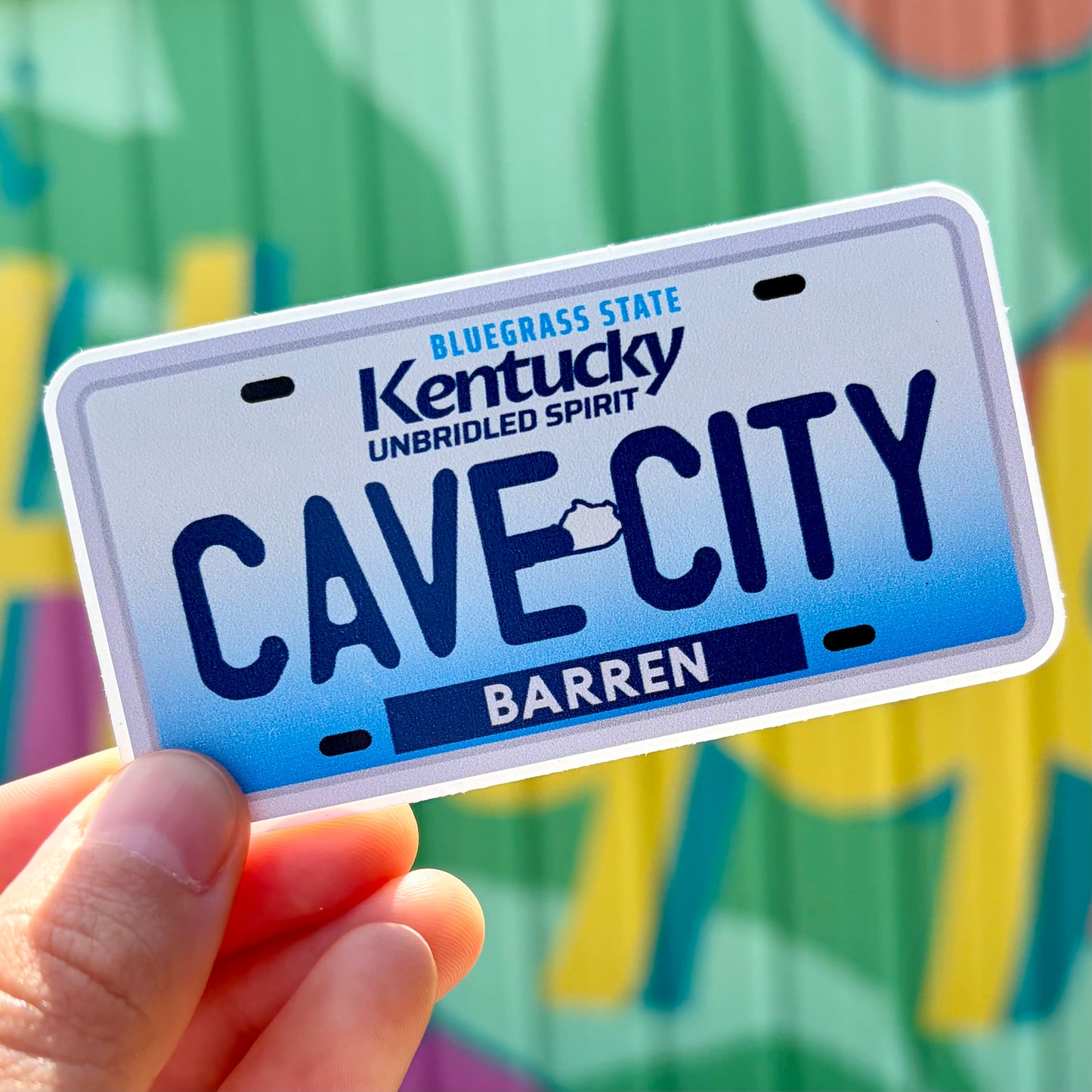 Cave City License Plate Sticker