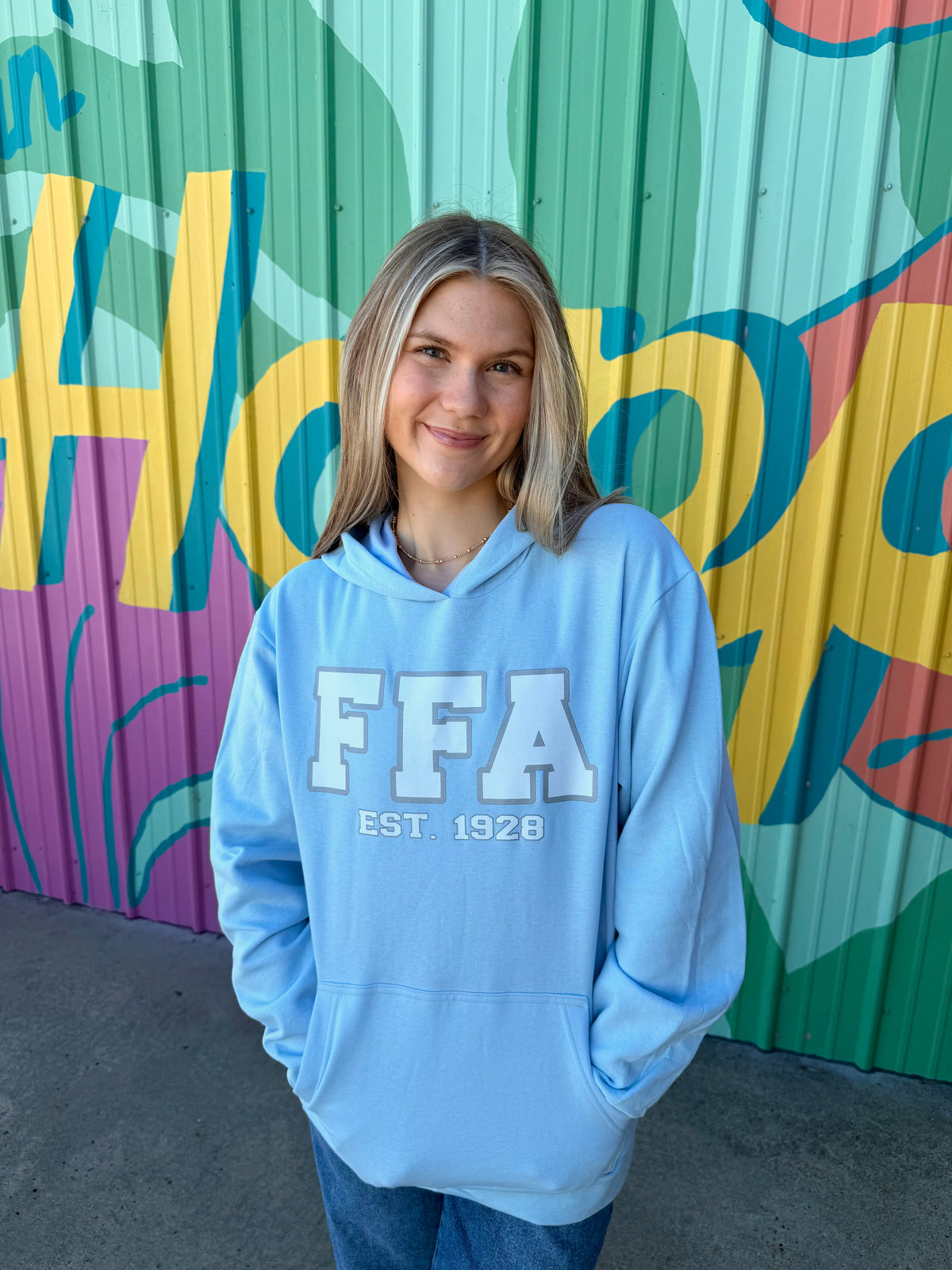 Officially Licensed FFA Hoodie - Baby Blue