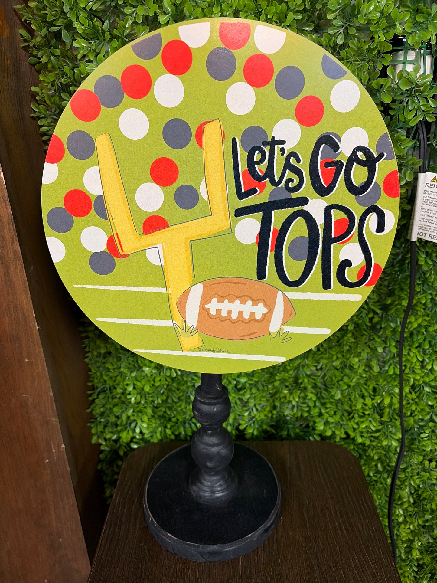 Let’s Go Tops Football Topper