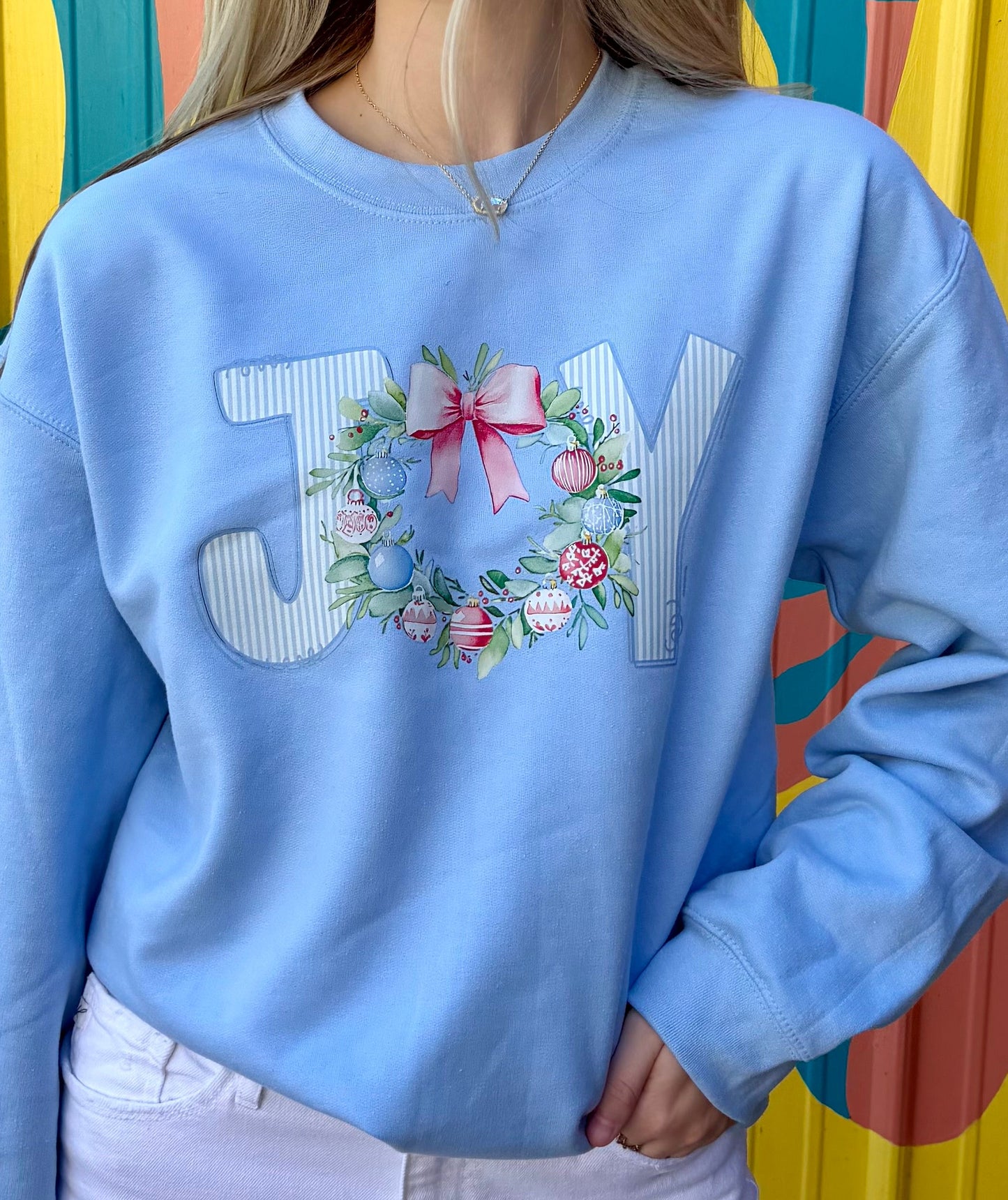 Joy Wreath Crewneck