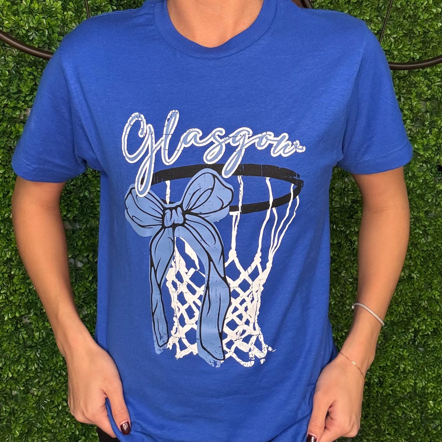 Glasgow Basketball Bow Tee