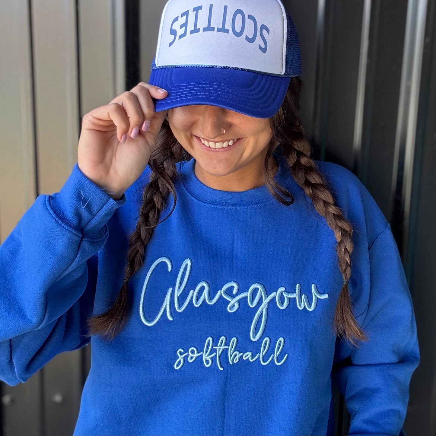 Glasgow Softball Puff Embroidered Sweatshirt