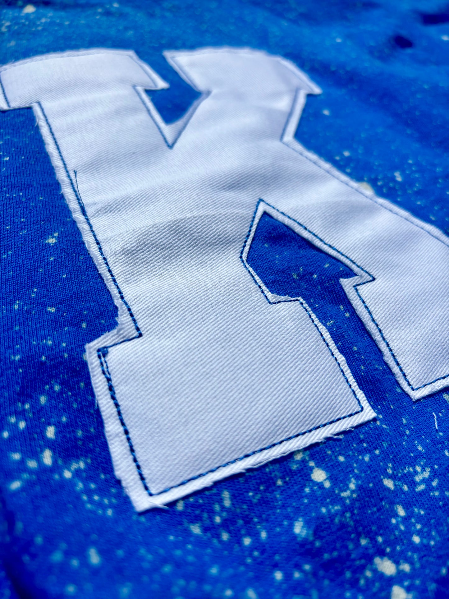 Youth K Appliqué Acid Wash Tee