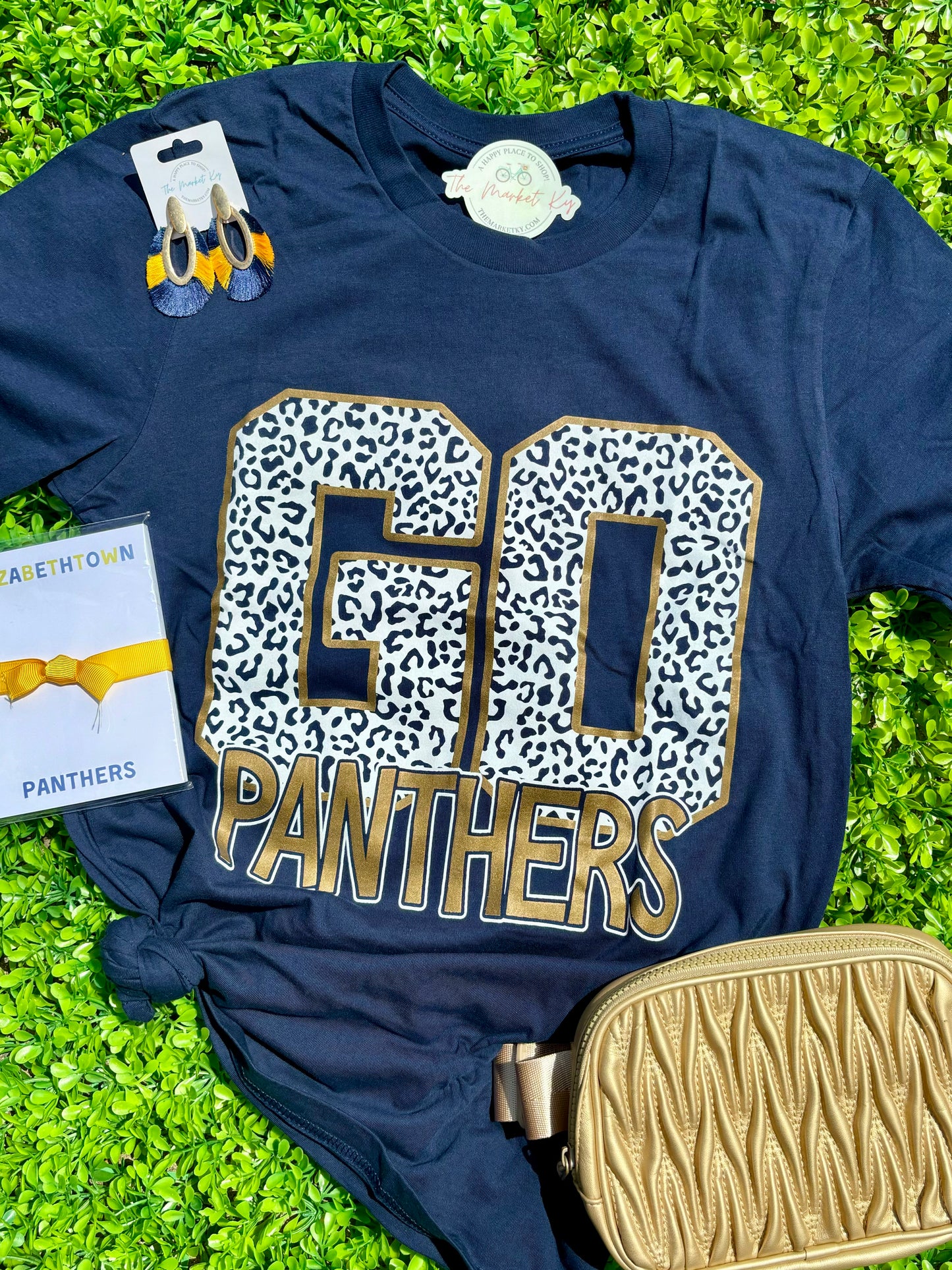 Go Panthers Cheetah Print Tee