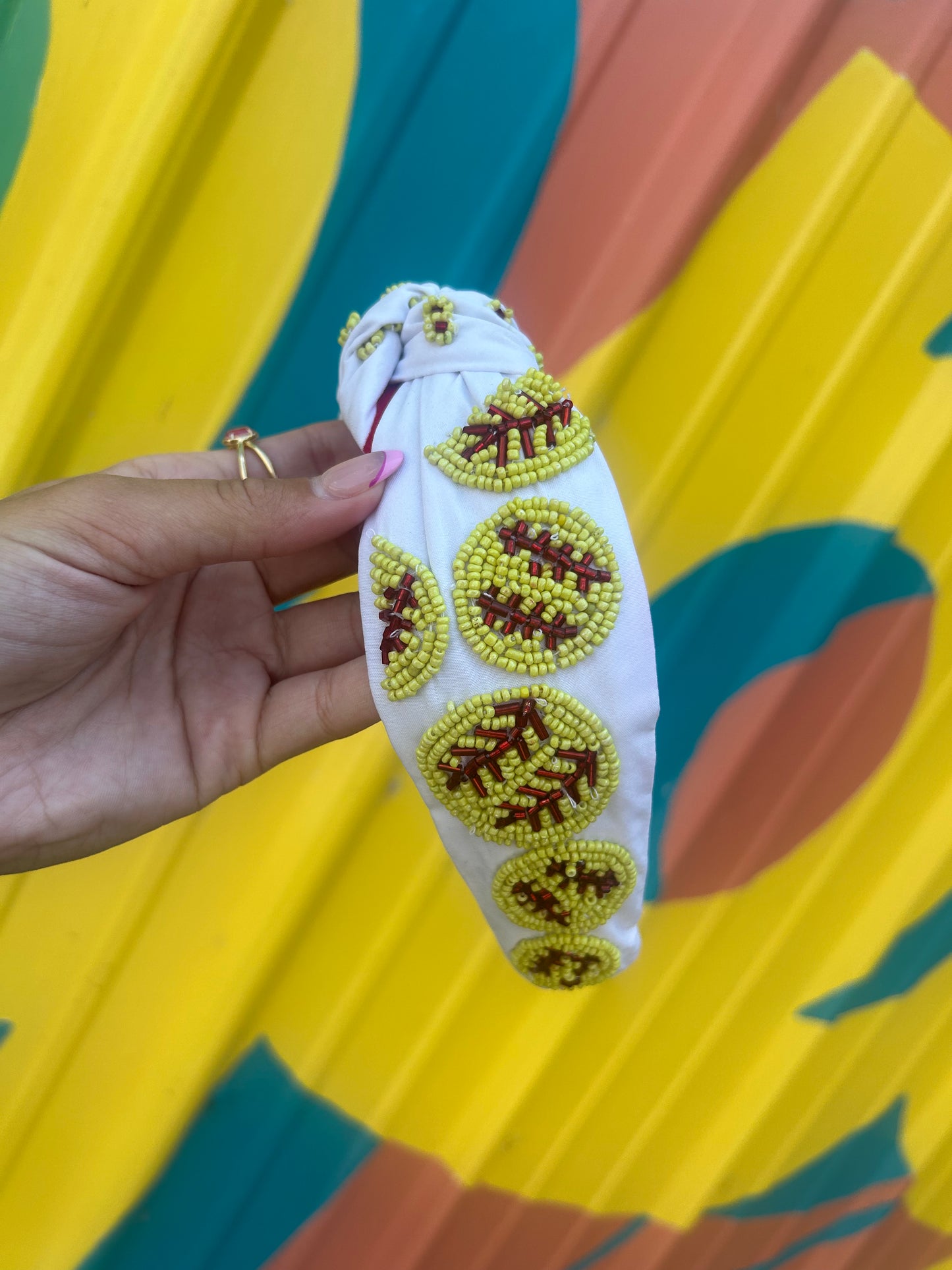 Beaded Softball Headband
