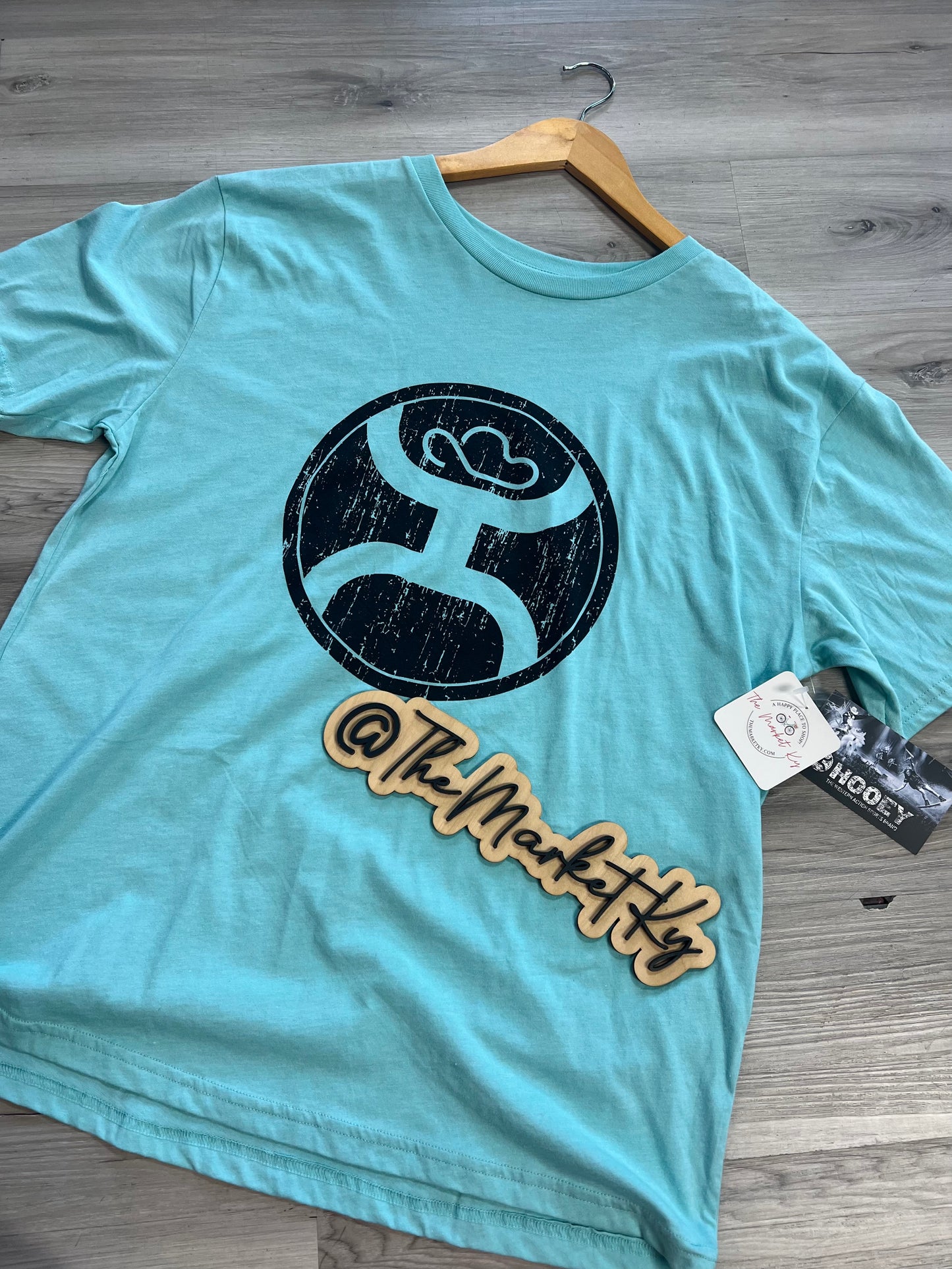 Hooey Men’s “2.0” Turquoise Crew Neck Short Sleeve T Shirt