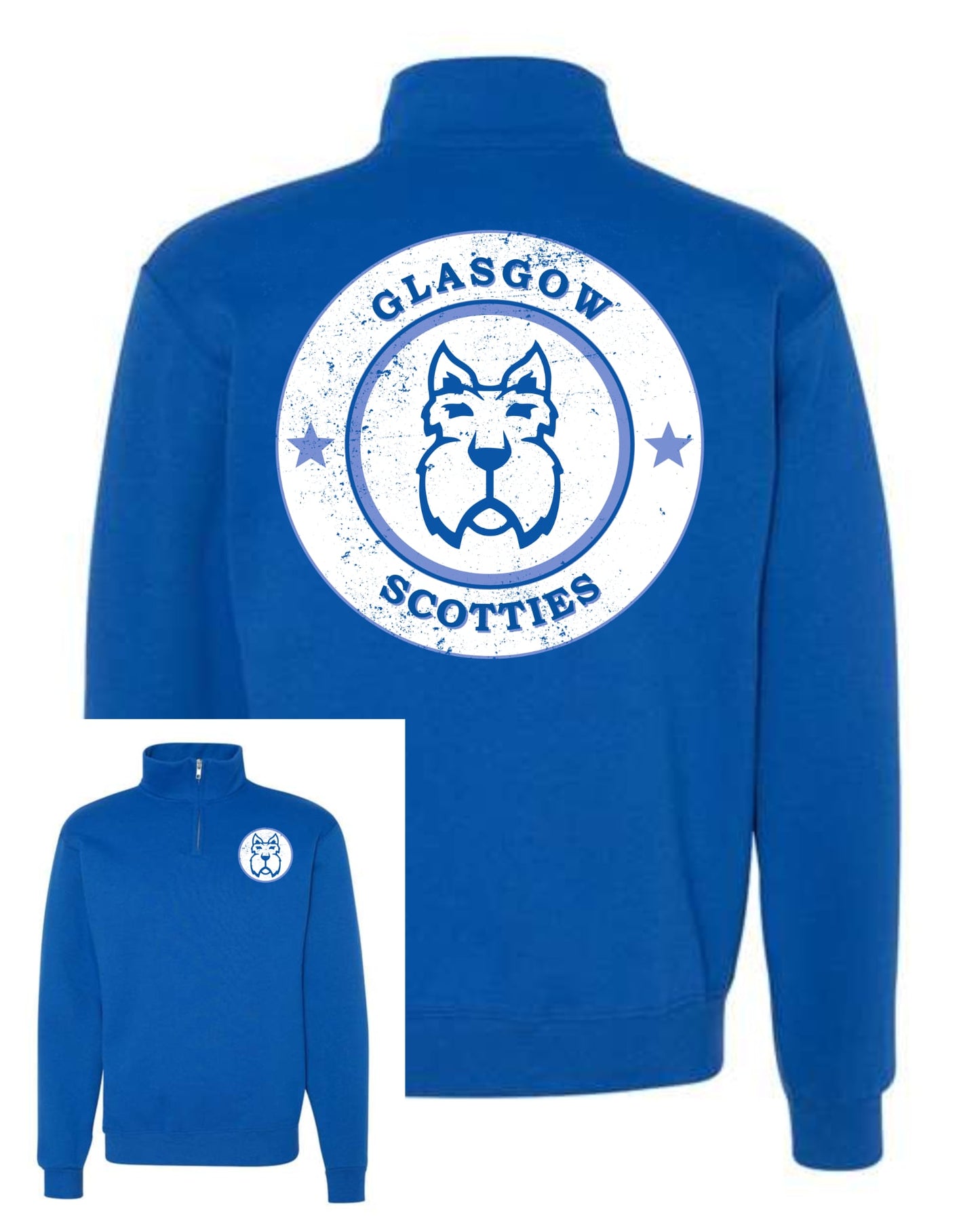 Glasgow Scotties 1/4-Zip School Spirit Pull Over