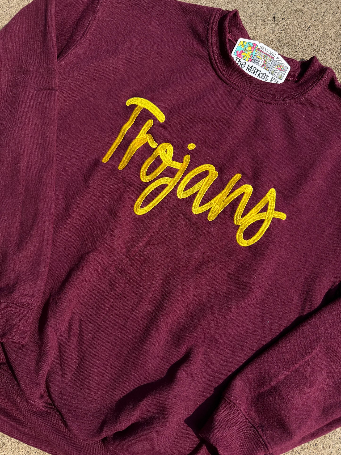 Embroidered Youth Trojans Sweatshirt