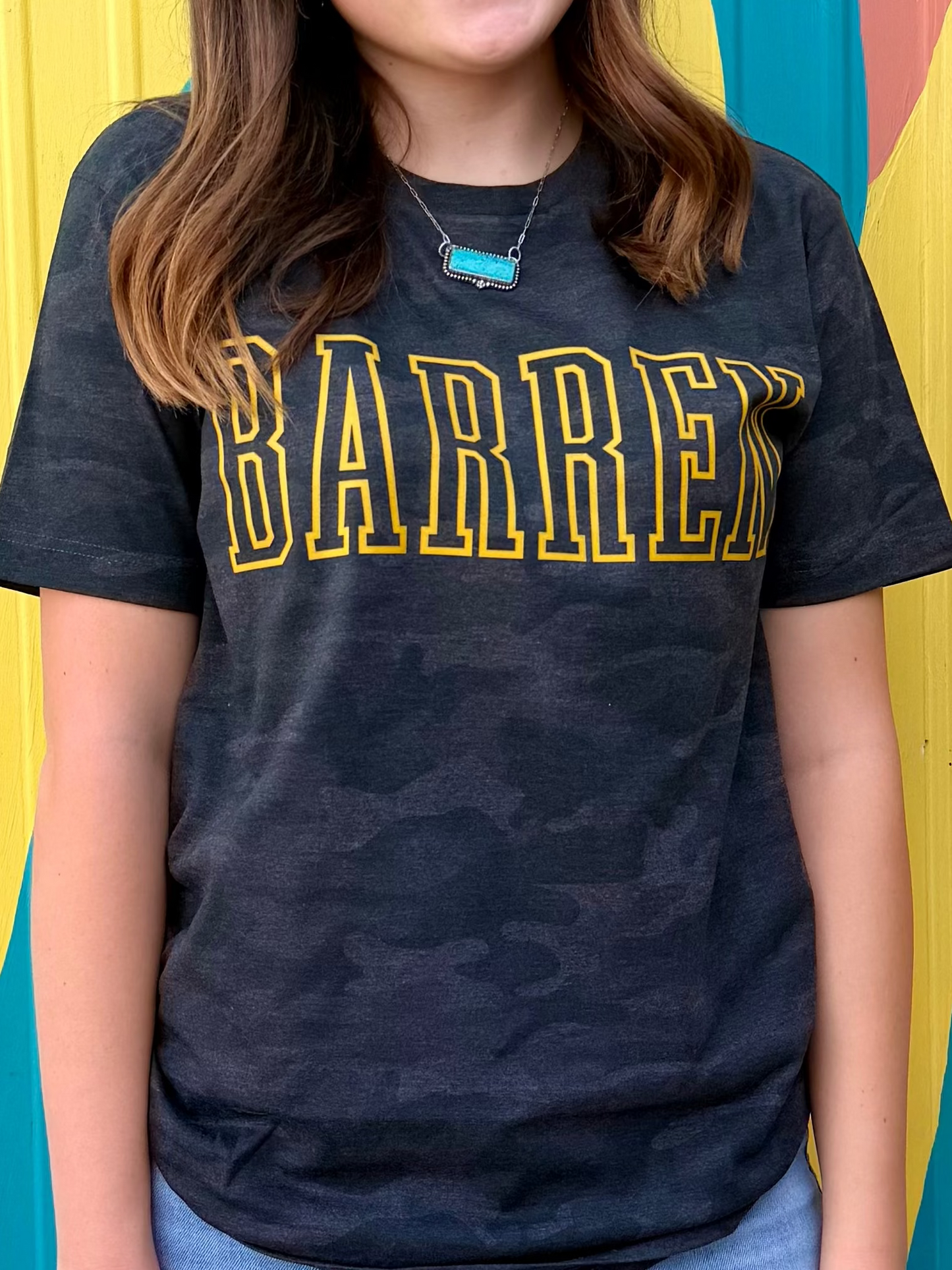 Camo Barren Tee - Black