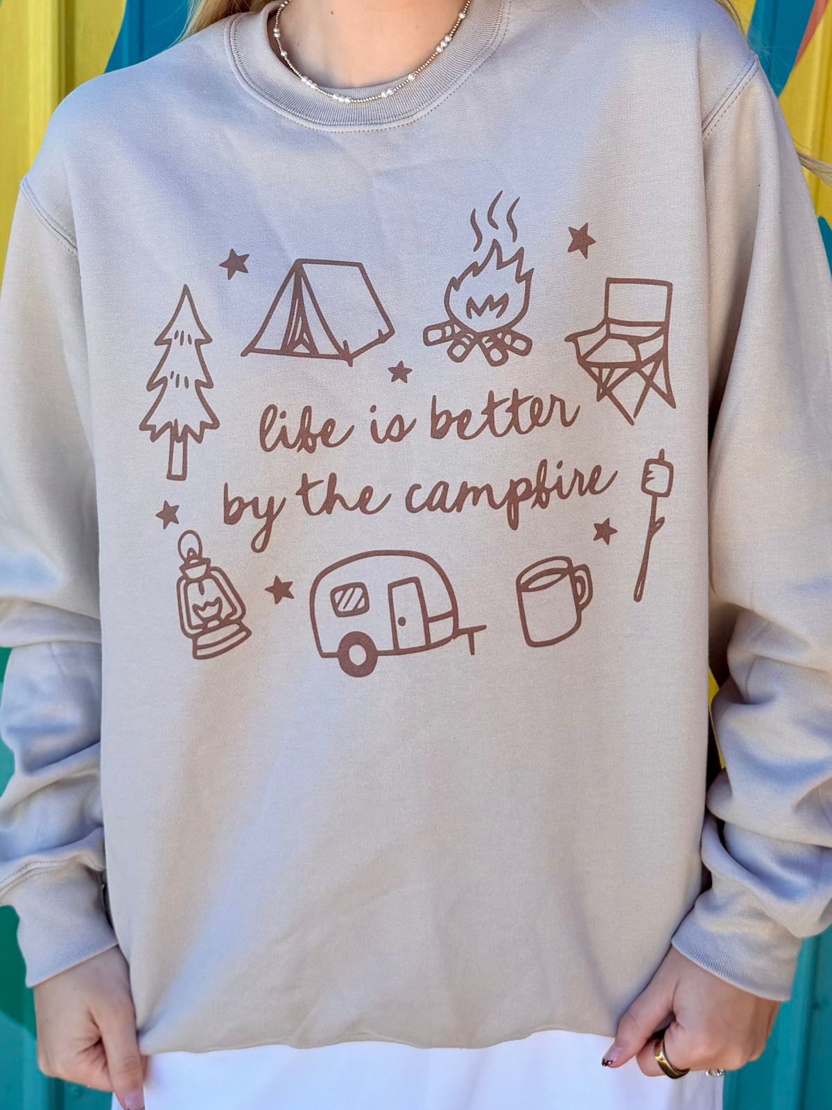 Life is Better By The Campfire Crewneck Sweatshirt