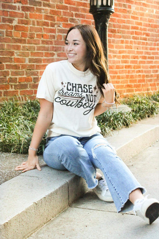 Chase Dreams Not Cowboys Comfort Colors Tee