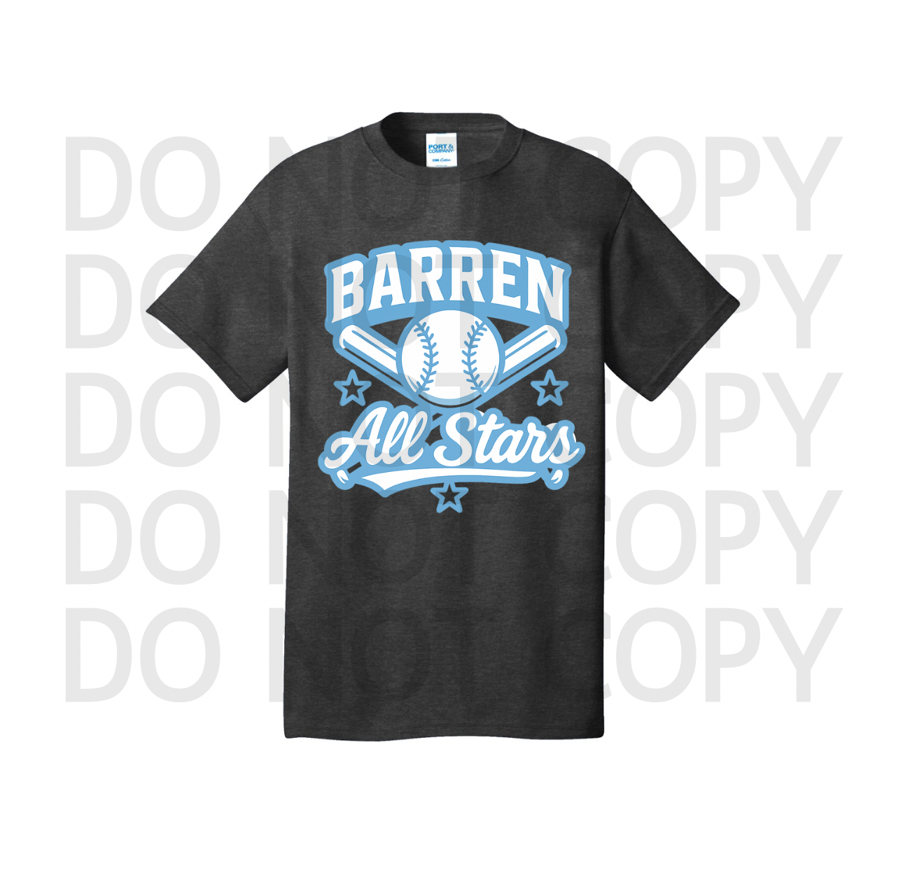 Barren All Star Tee- Charcoal