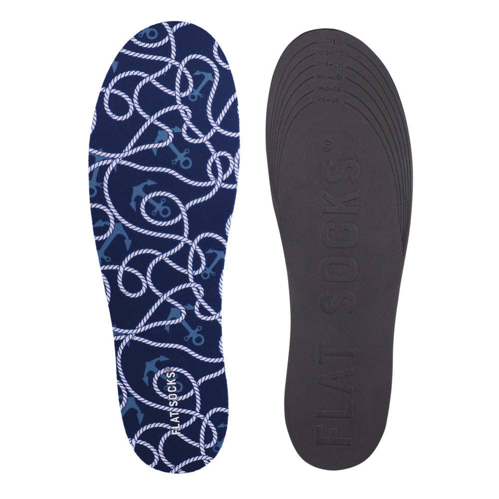 Seas-the-Day FLAT SOCKS: Small (up to Women's 11, Men's 10)