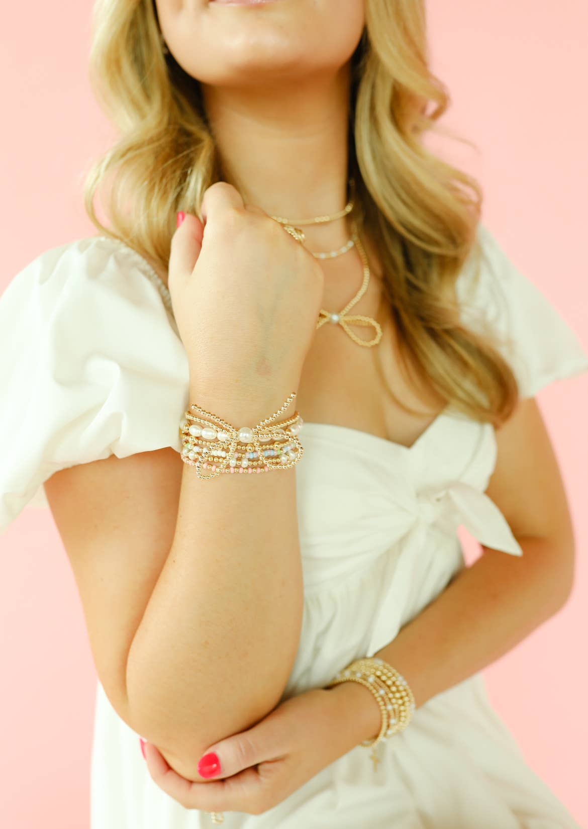 Pastel Spring Sprinkle Bracelet: Standard 6.75 inch