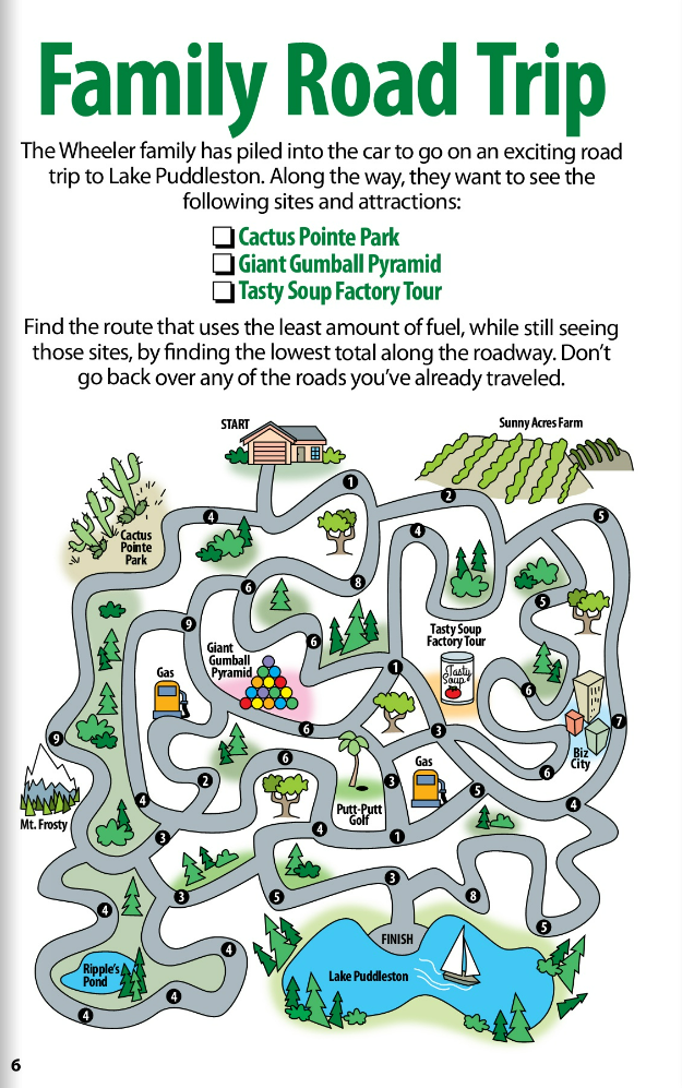 Activity Book - Super Fun Road Trip Activities for Kids