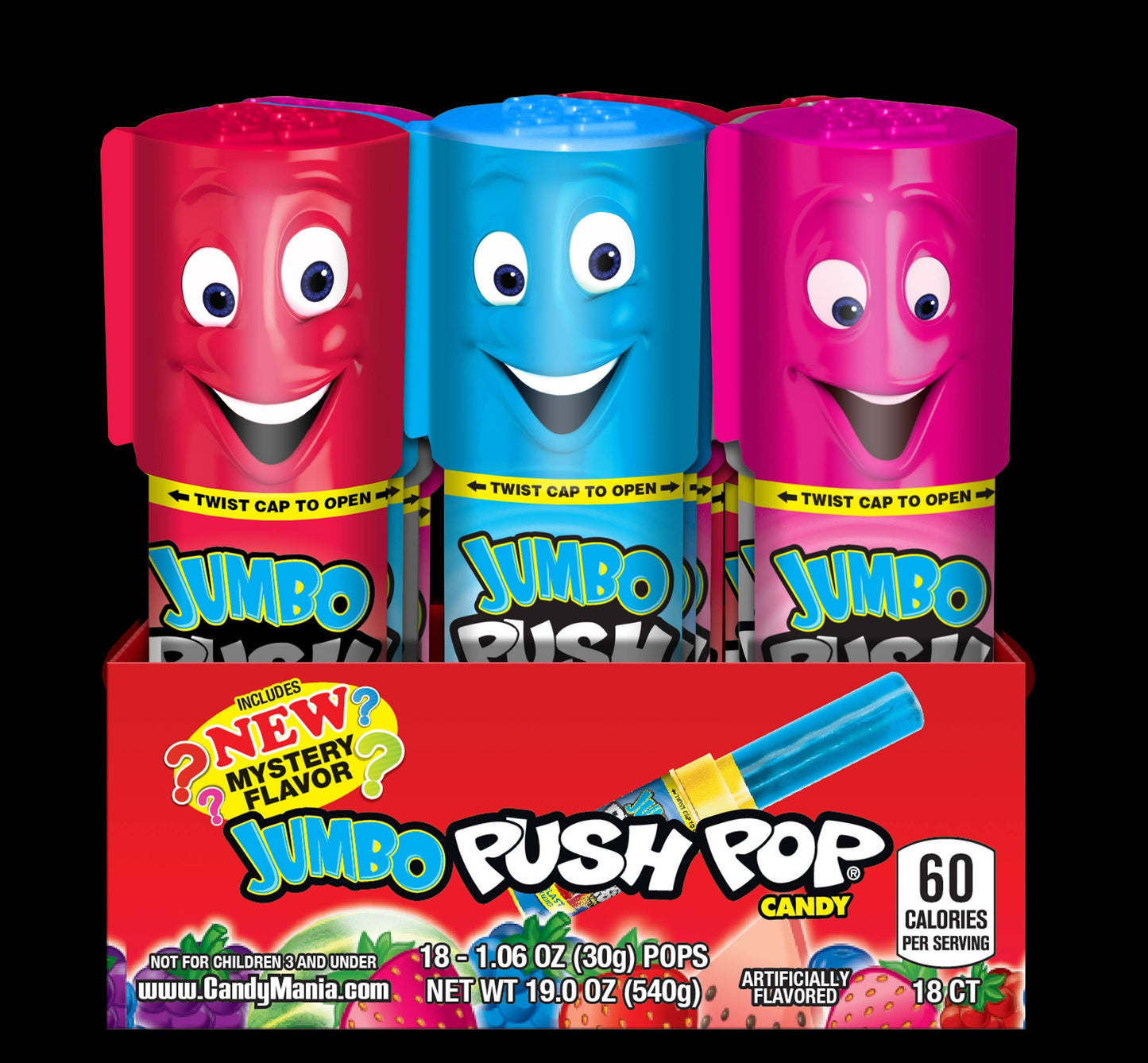 Push Pop Jumbo, 1.06oz, 18ct