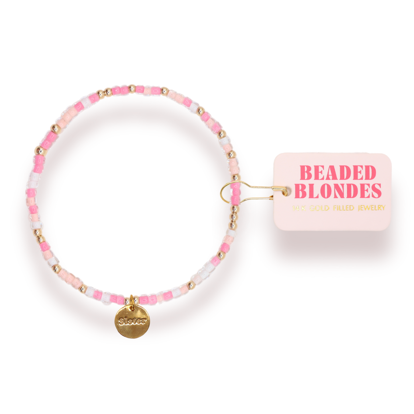 Sister Charm Sprinkle Bracelet: Standard 6.75 inch