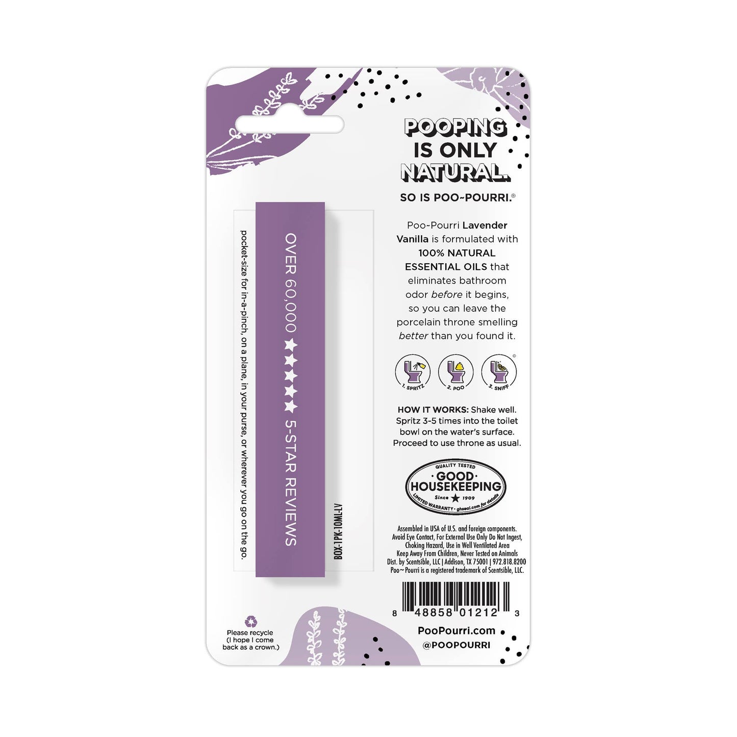 Poo~Pourri Lavender Vanilla 10mL Travel Size