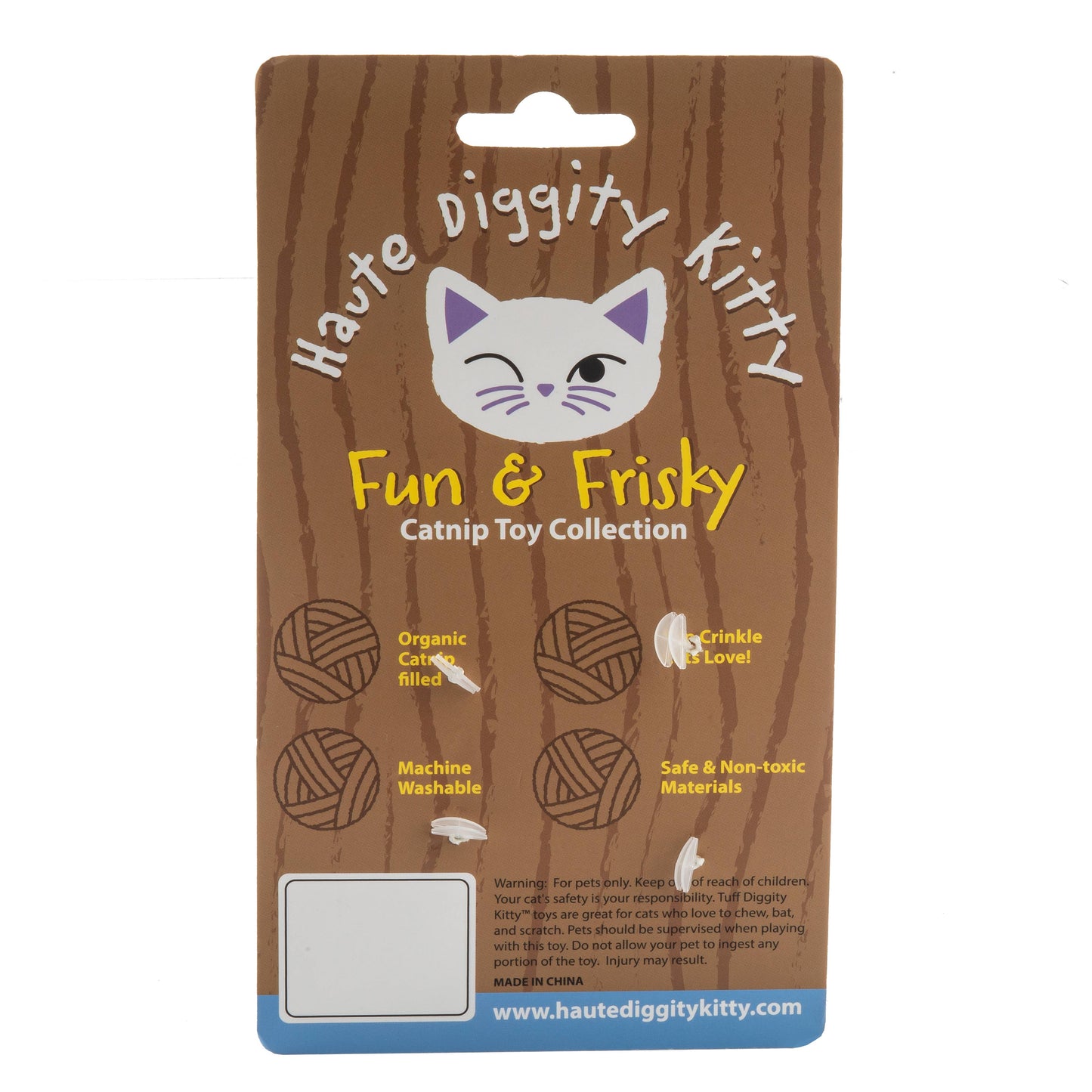 Kitty Vuiton Balls (Monogram) Organic Catnip Toys
