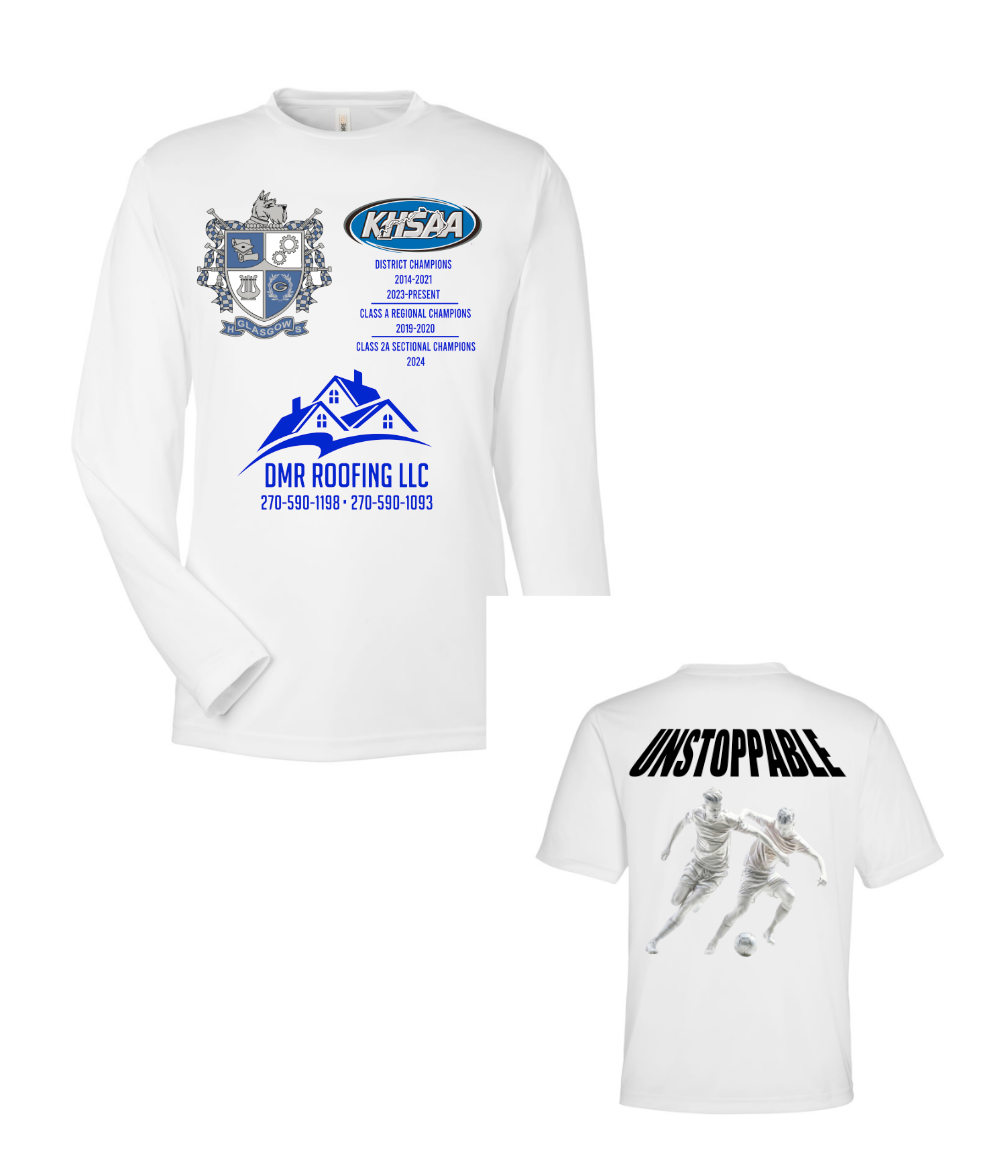 Glasgow Soccer Long Sleeve White