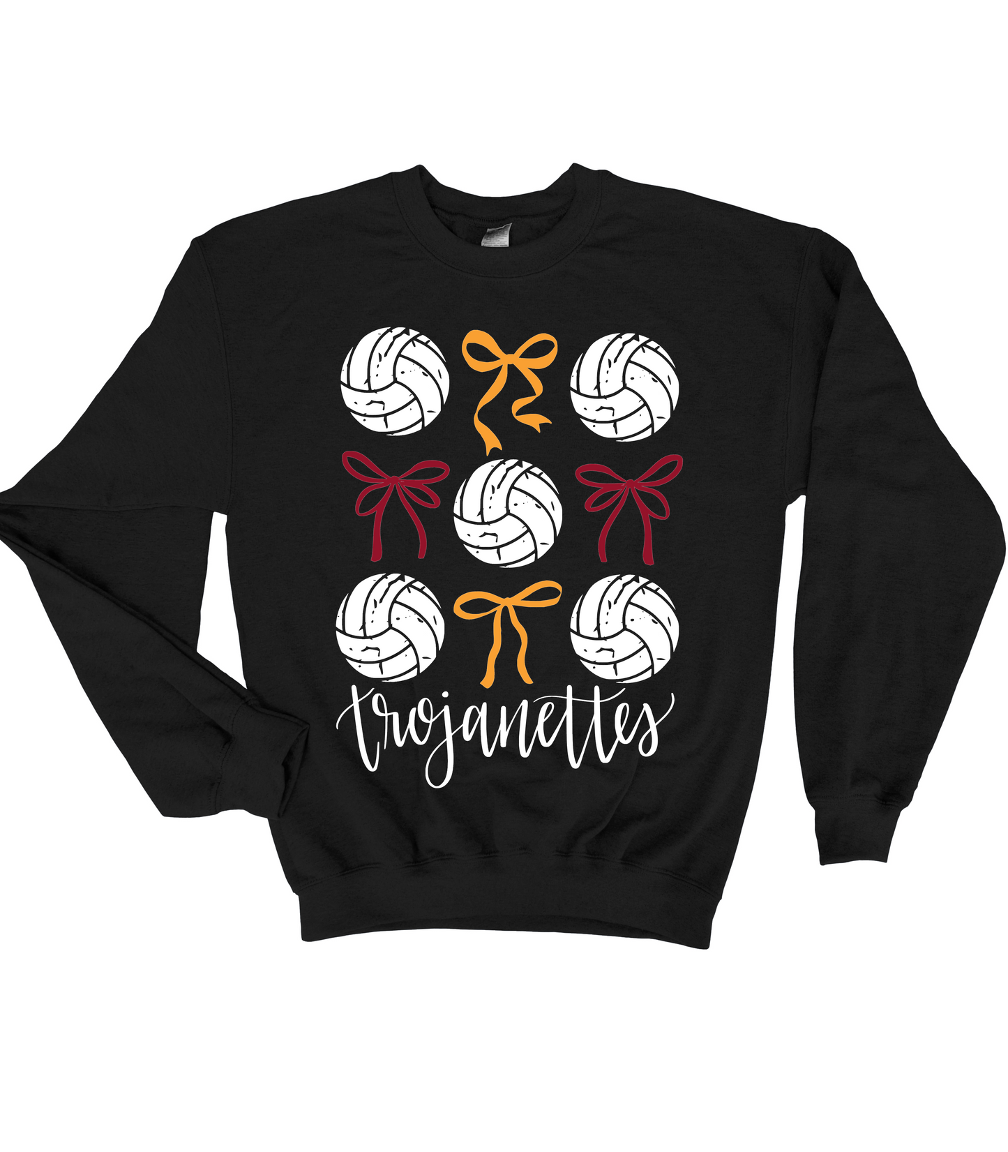 Trojanettes Volleyball & Bows Sweatshirt