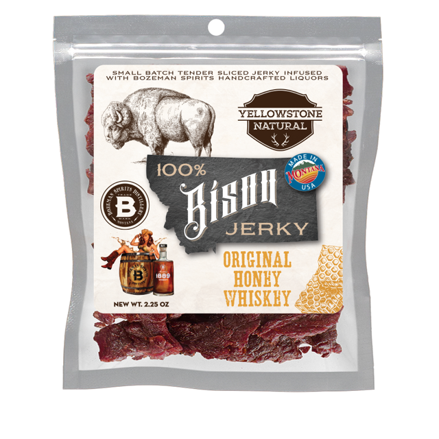 Yellowstone Bison Original Honey Whiskey Jerky 2.25oz