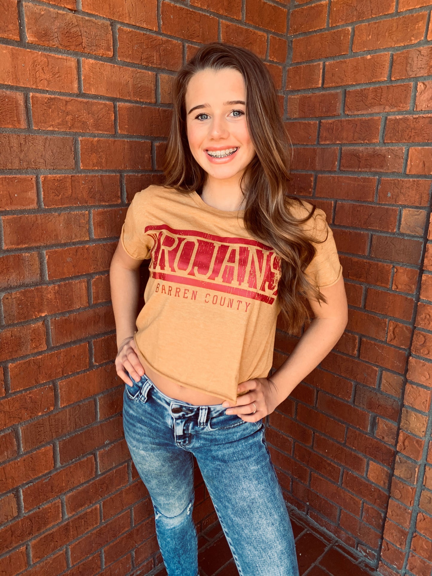 School Spirit Crop Tops-Glasgow