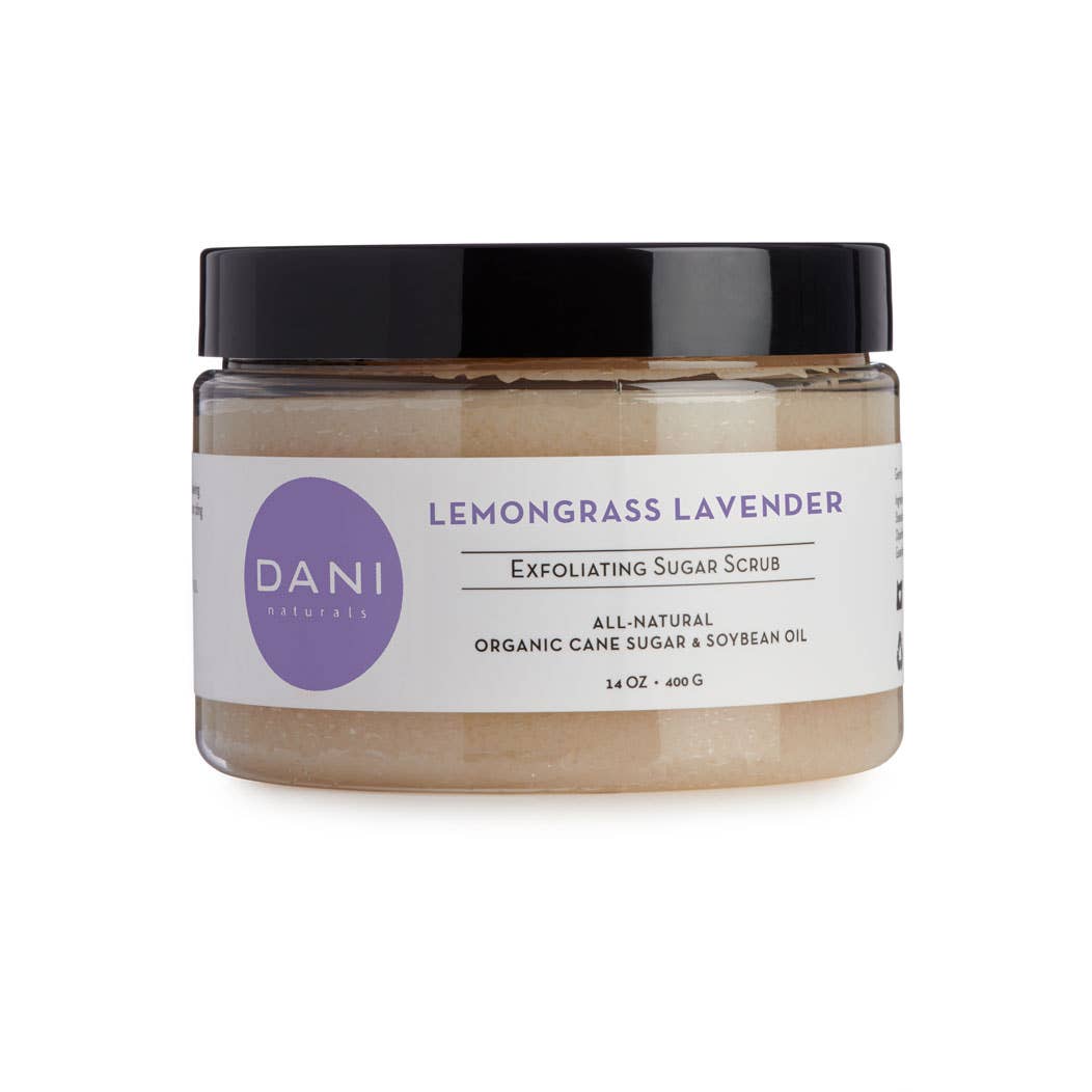 14oz Lemongrass Lavender Sugar Scrub