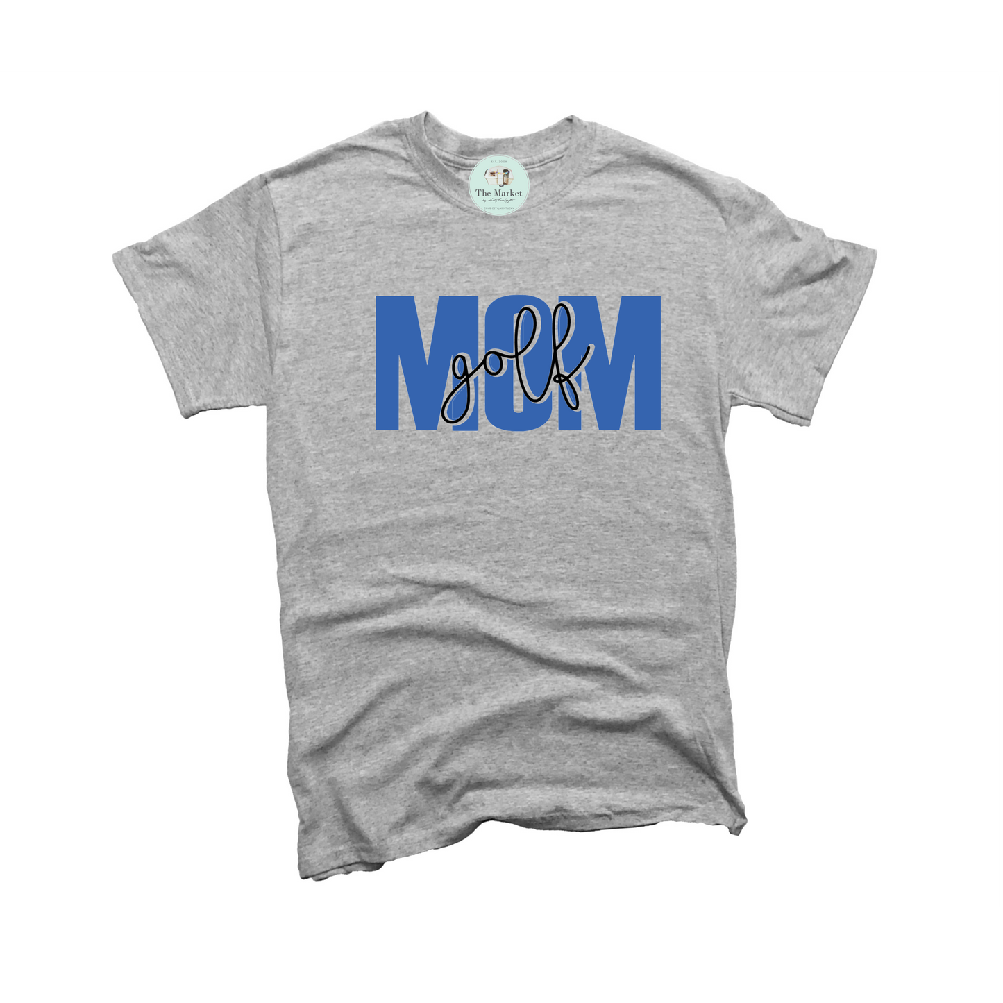 Golf Mom Blue Logo Tee