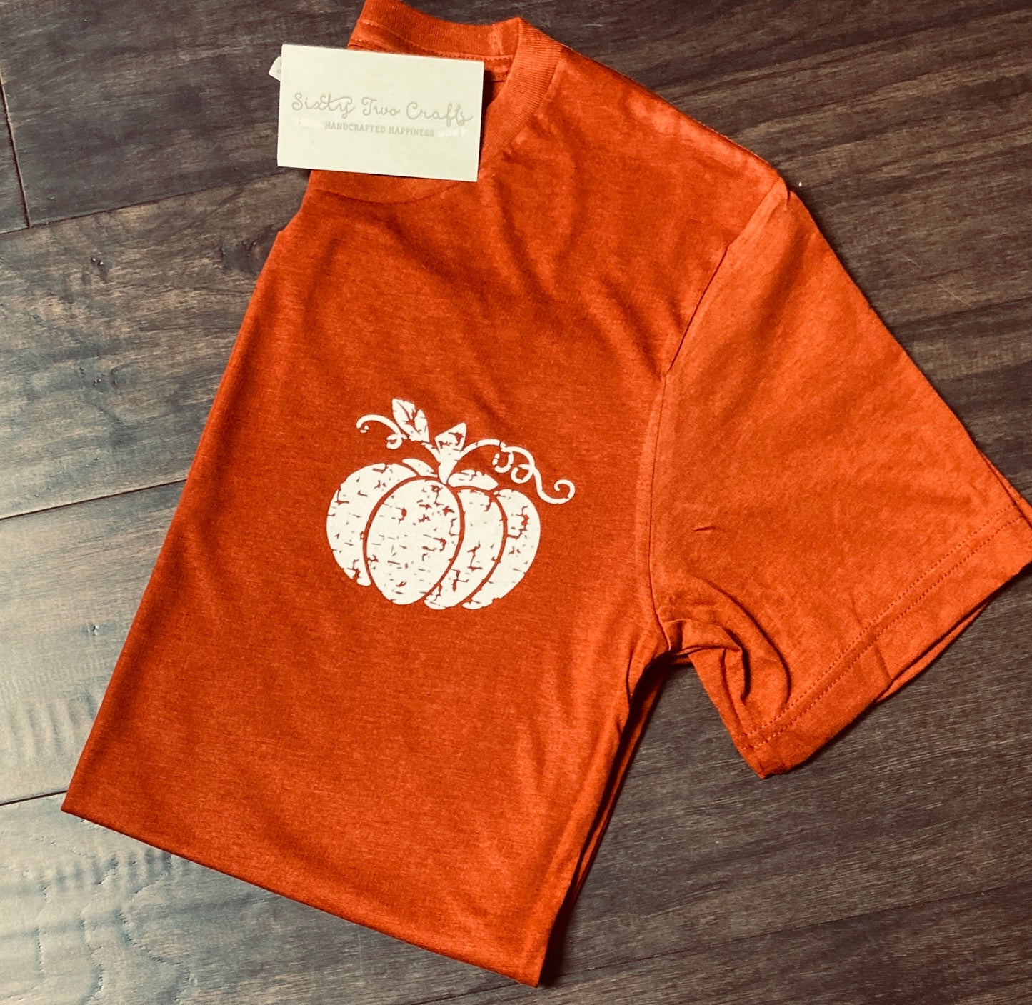 Distressed Pumpkin Pocket Tee