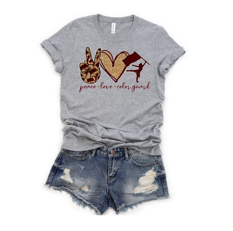 Peace Love Color Guard Tee
