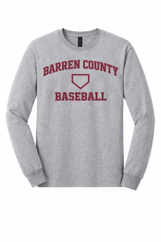 Barren County Baseball Athletic Long Sleeve Tee - Sport Grey
