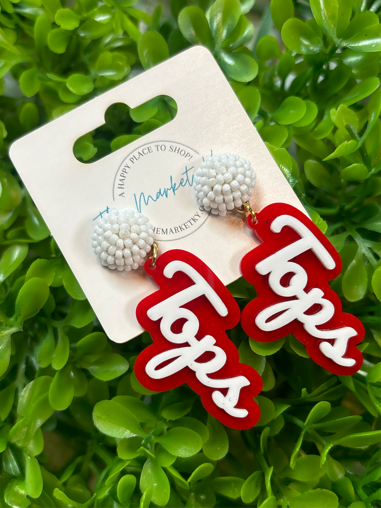 Tops Game Day Earrings