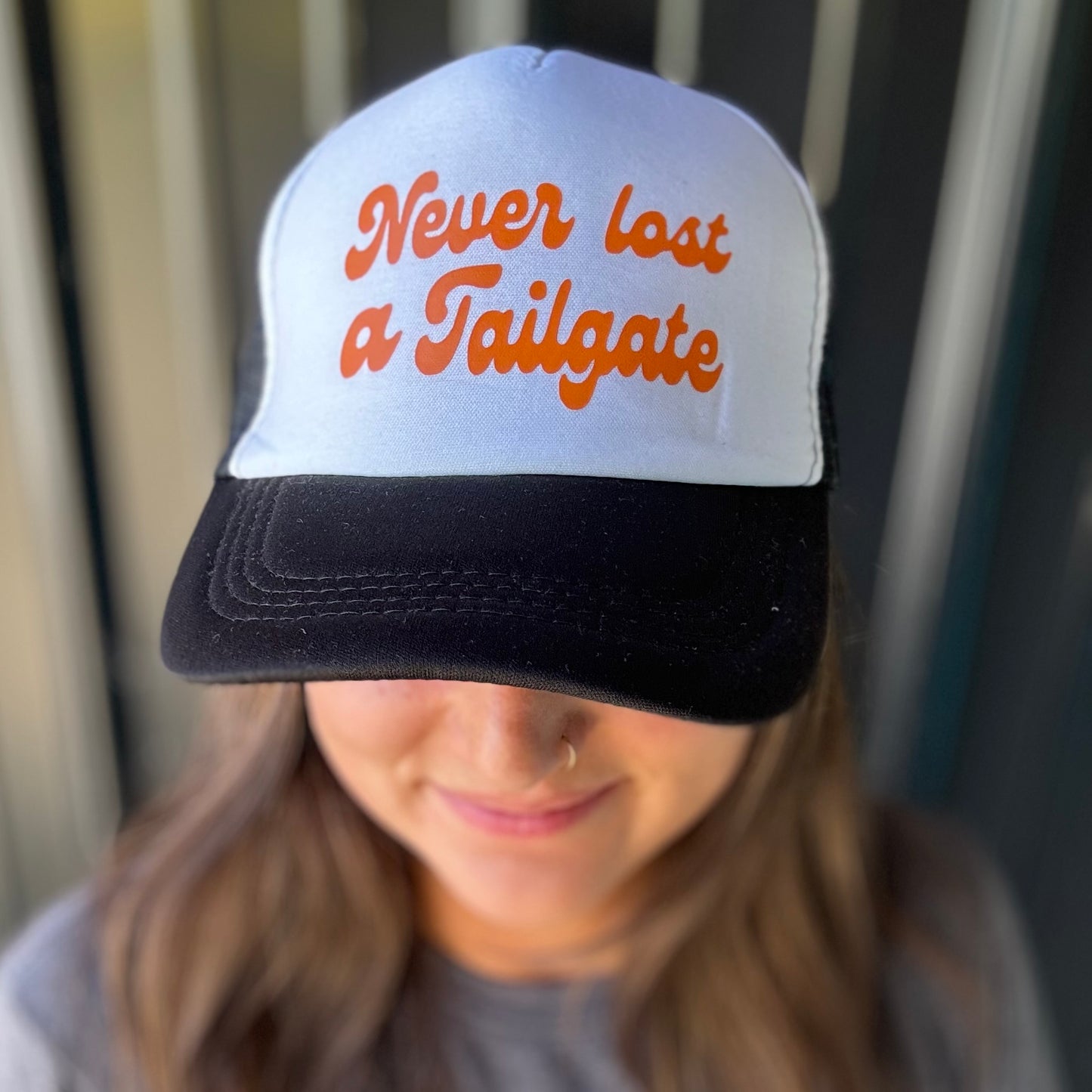 Never Lost A Tailgate Trucker Hat (Options)