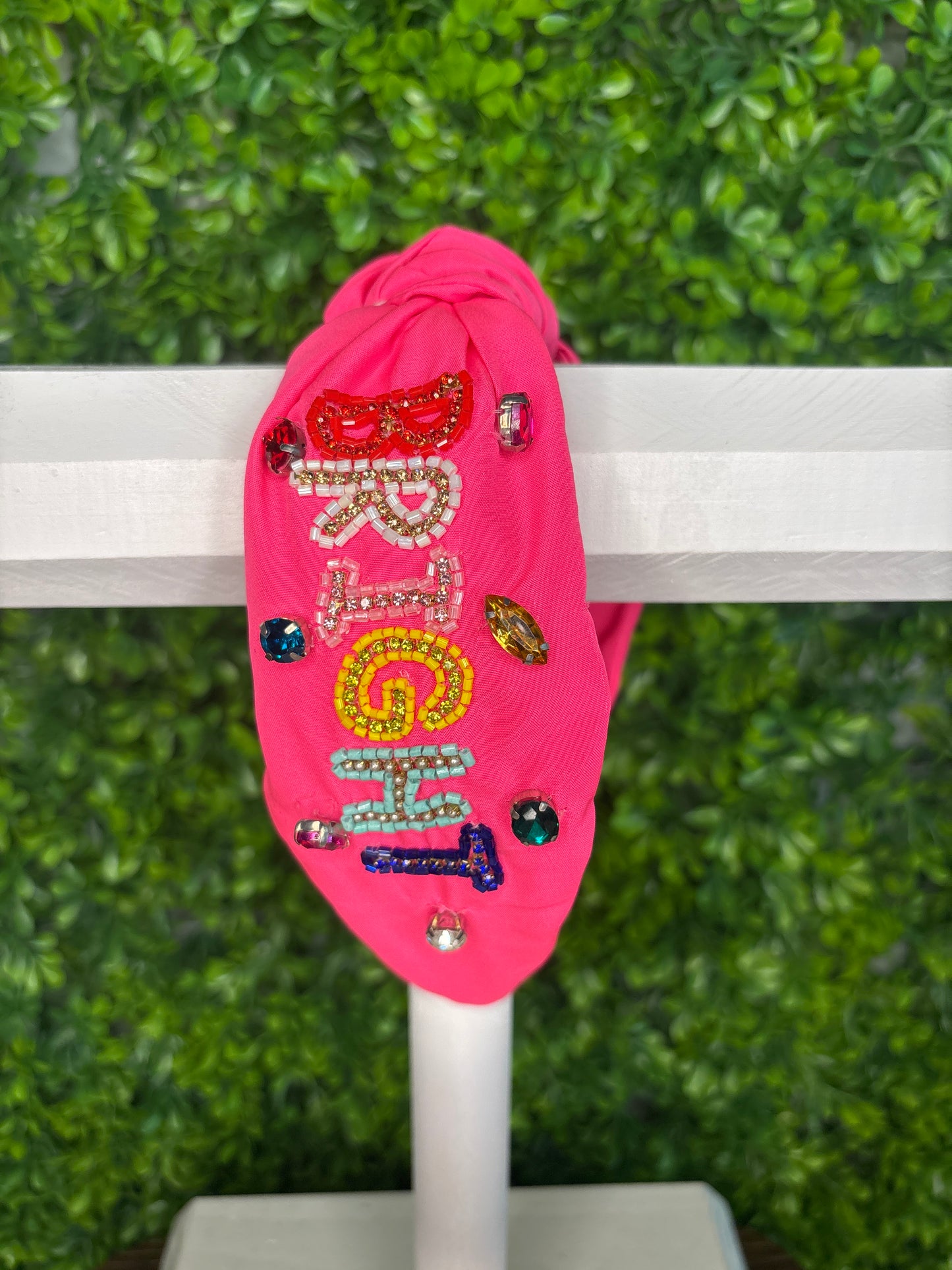 Merry & Bright Seed Bead & Rhinestones Headband