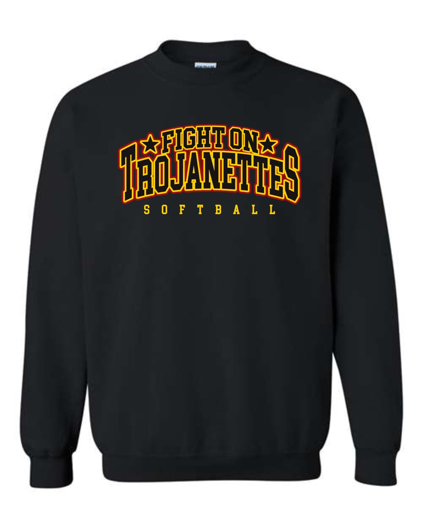Fight On Trojanettes Softball Sweatshirt - Black