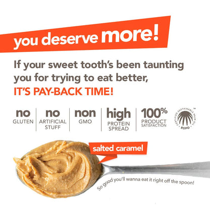 Salted Caramel High Protein Peanut Butter Spread