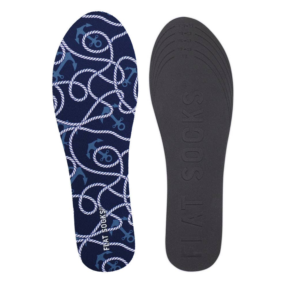 Seas-the-Day FLAT SOCKS: Small (up to Women's 11, Men's 10)